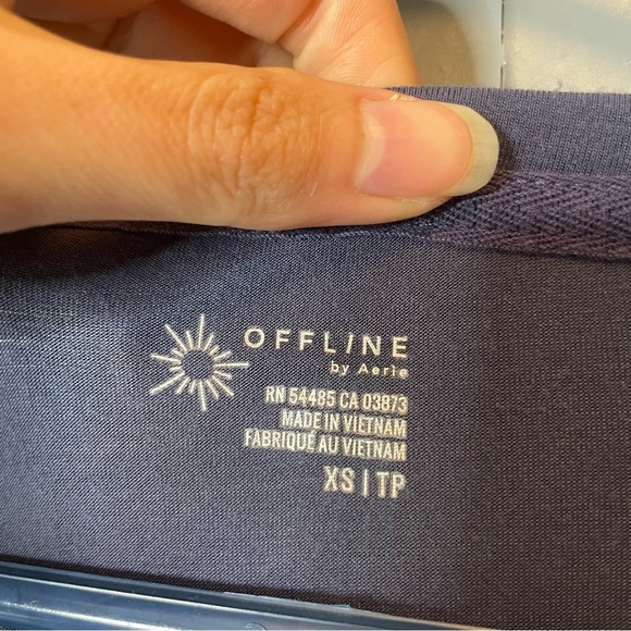 Aerie offline Women's Long Sleeve Top - Blue size xs - Picture 4 of 10